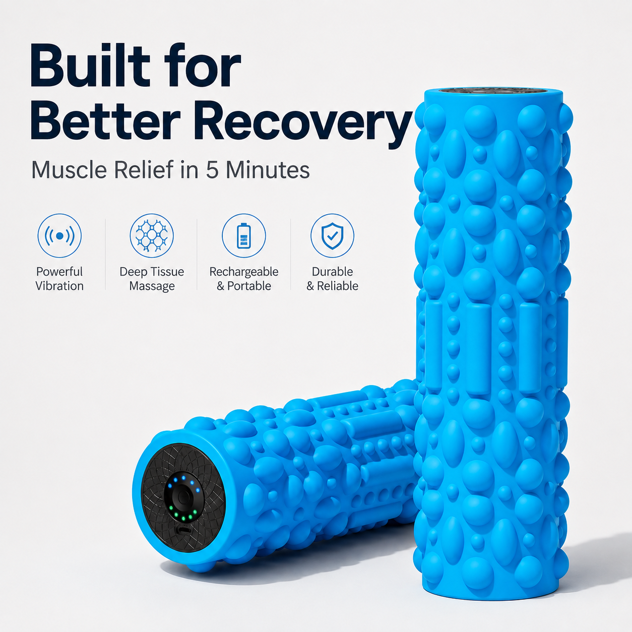 Electric Foam Roller -  Vibrating Muscle Relaxing Technology