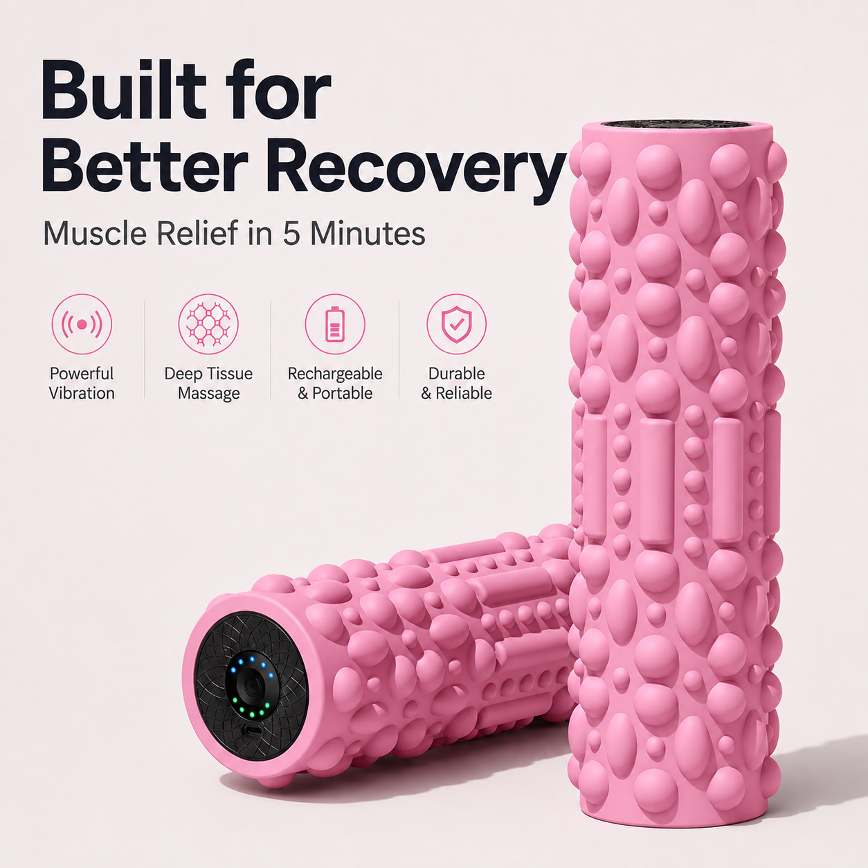 Electric Foam Roller -  Vibrating Muscle Relaxing Technology